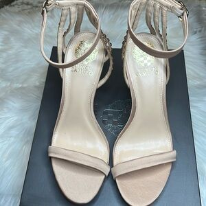 BNIB Rose Gold Jeweled Heels